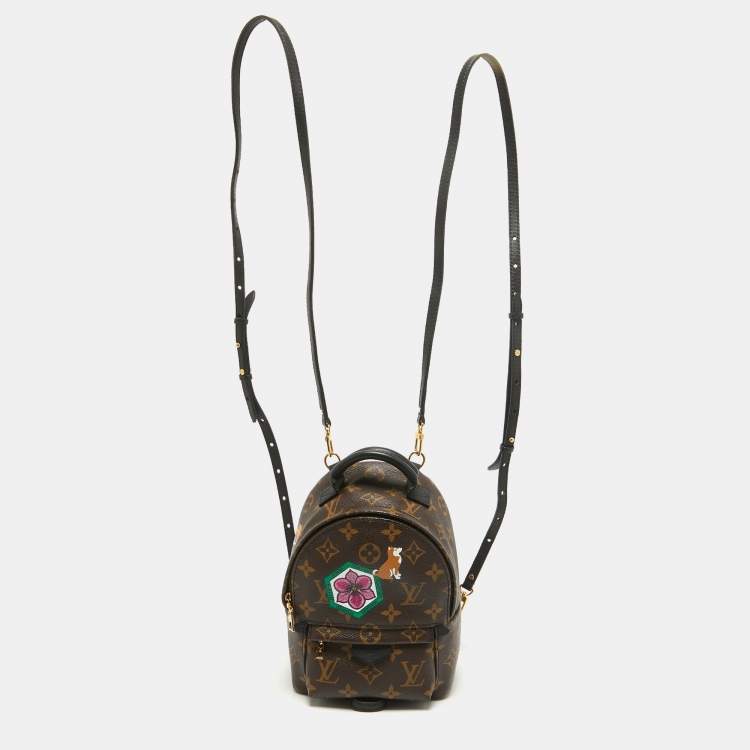 Pre Owned Louis Vuitton Monogram Canvas Mini World Tour Palm Springs Backpack