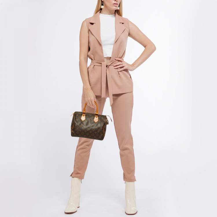 Pre Owned Louis Vuitton Monogram Canvas Speedy 25 Bag