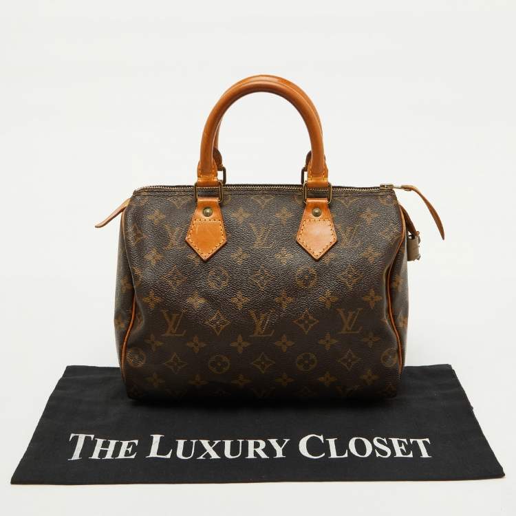 Pre Owned Louis Vuitton Monogram Canvas Speedy 25 Bag