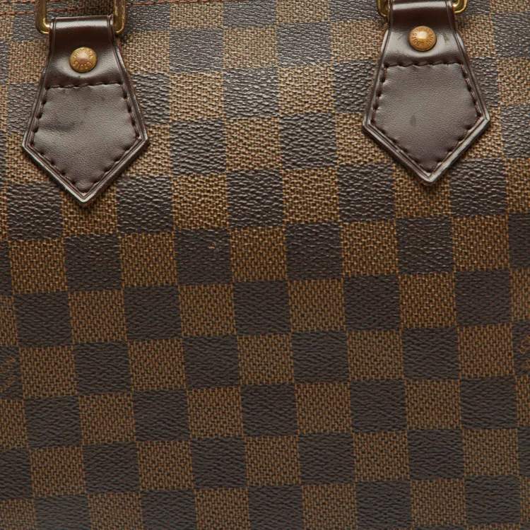 Pre Owned Louis Vuitton Damier Ebene Canvas Speedy 25 Bag