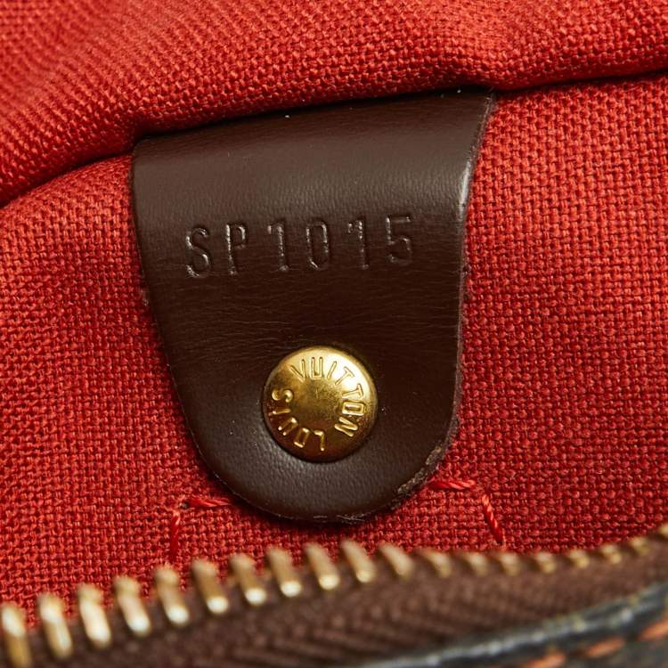 Pre Owned Louis Vuitton Damier Ebene Canvas Speedy 25 Bag