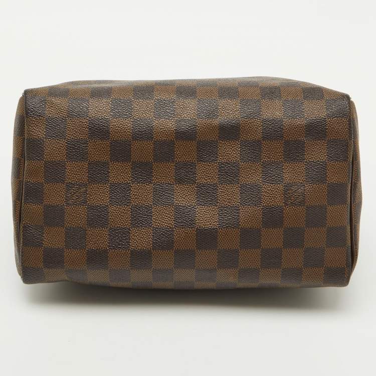Pre Owned Louis Vuitton Damier Ebene Canvas Speedy 25 Bag