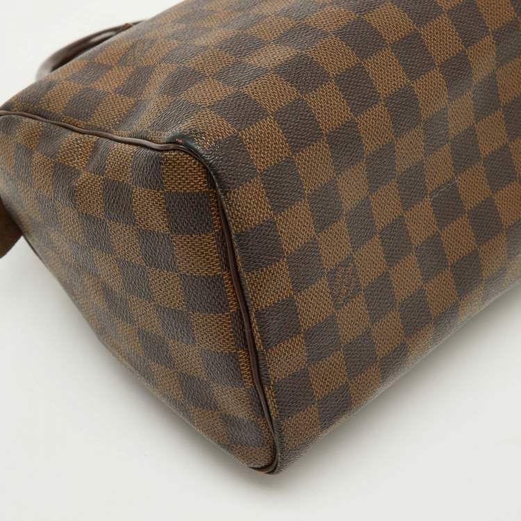 Pre Owned Louis Vuitton Damier Ebene Canvas Speedy 25 Bag