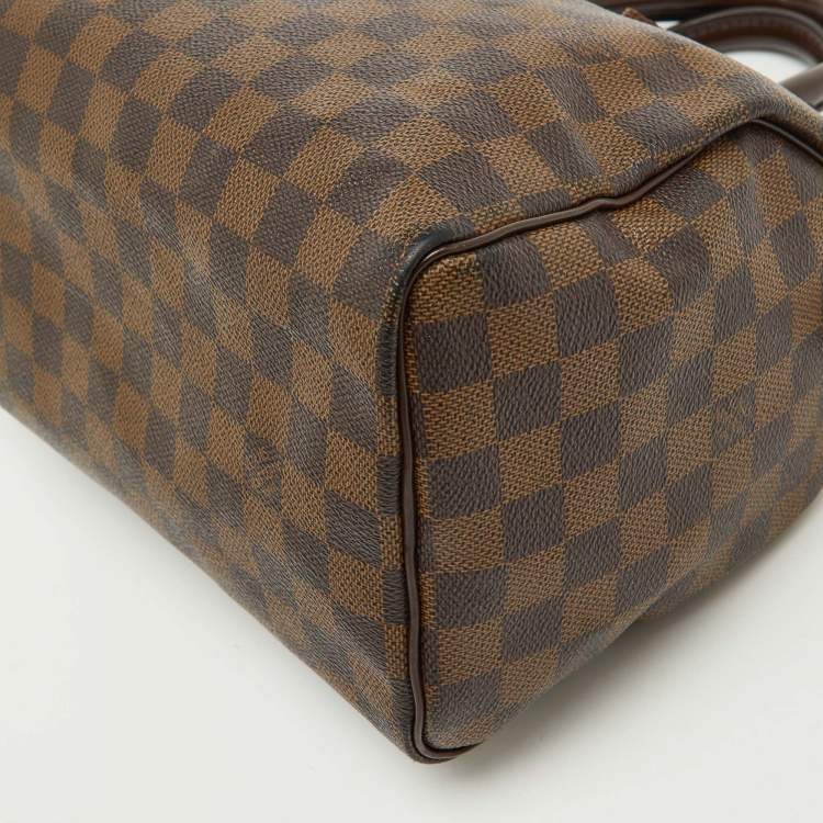 Pre Owned Louis Vuitton Damier Ebene Canvas Speedy 25 Bag