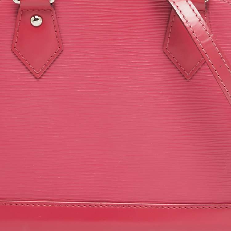 Pre Owned Louis Vuitton Fuchsia Epi Leather Alma BB Bag