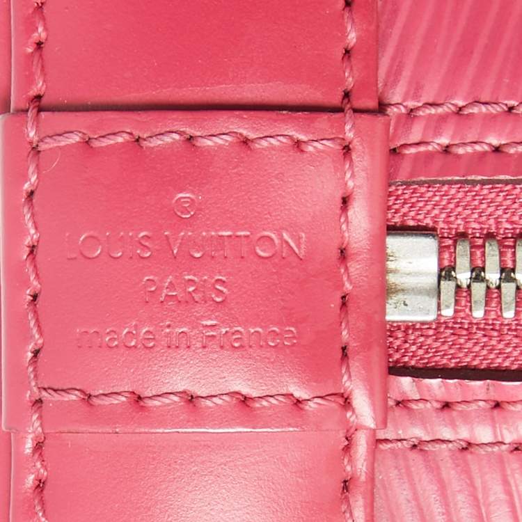 Pre Owned Louis Vuitton Fuchsia Epi Leather Alma BB Bag