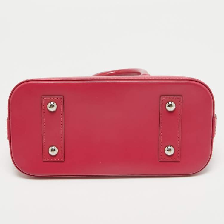 Pre Owned Louis Vuitton Fuchsia Epi Leather Alma BB Bag