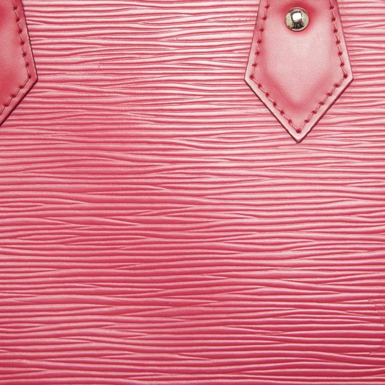 Pre Owned Louis Vuitton Fuchsia Epi Leather Alma BB Bag