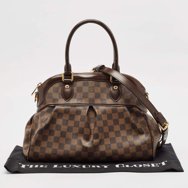 Pre Owned Louis Vuitton Damier Ebene Canvas Trevi PM Bag