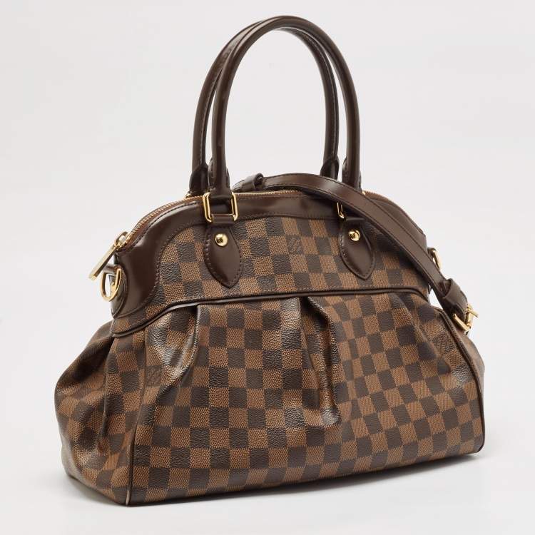 Pre Owned Louis Vuitton Damier Ebene Canvas Trevi PM Bag