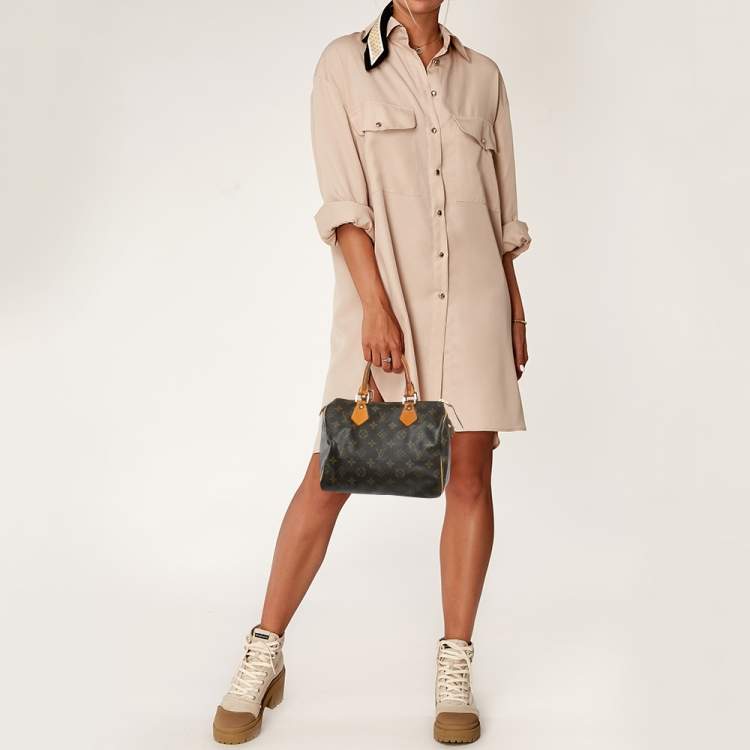 Pre Owned Louis Vuitton Monogram Canvas Speedy 25 Bag