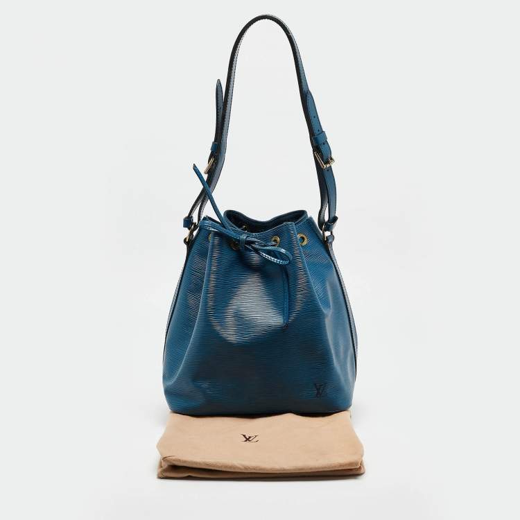 Pre Owned Louis Vuitton Toledo Blu Epi Leather Vintage Noé Bag