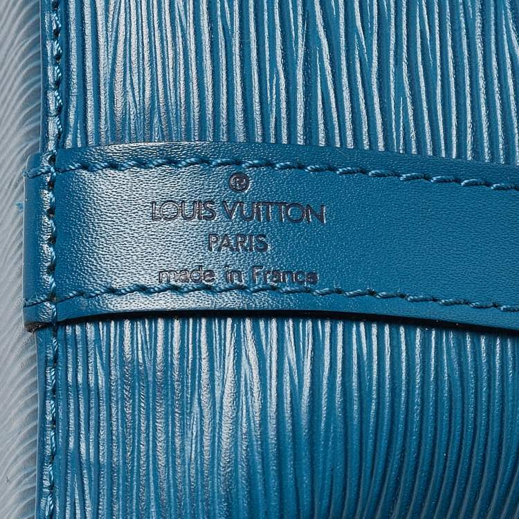 Pre Owned Louis Vuitton Toledo Blu Epi Leather Vintage Noé Bag