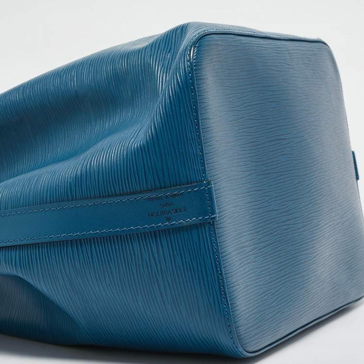 Pre Owned Louis Vuitton Toledo Blu Epi Leather Vintage Noé Bag