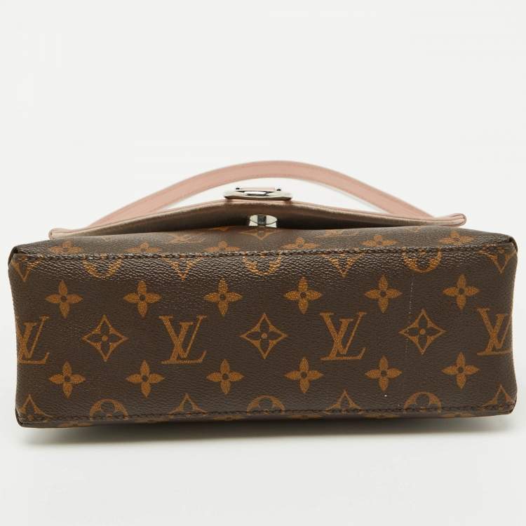 Pre Owned Louis Vuitton Rose Ballerine Epi Leather and Monogram Canvas Saint Michel Bag