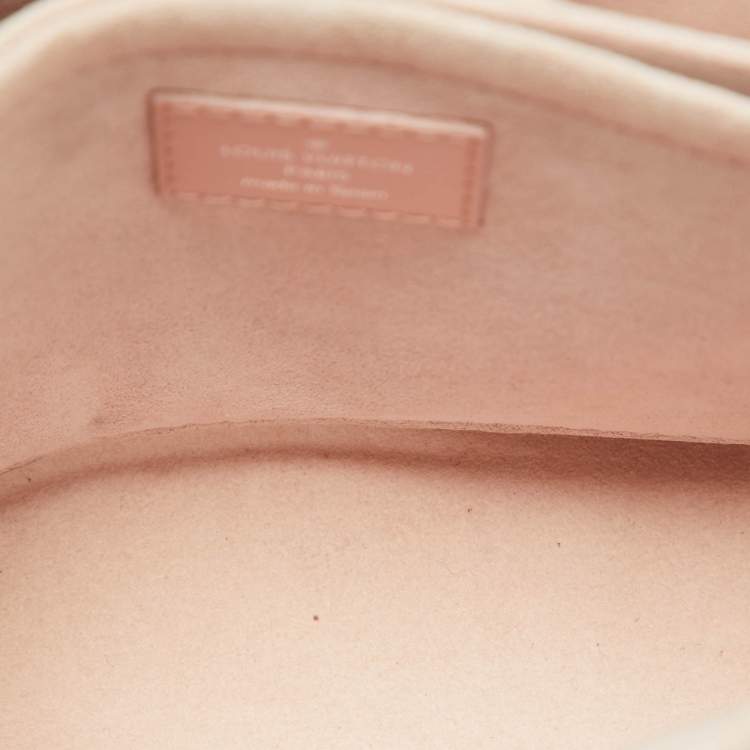 Pre Owned Louis Vuitton Rose Ballerine Epi Leather and Monogram Canvas Saint Michel Bag