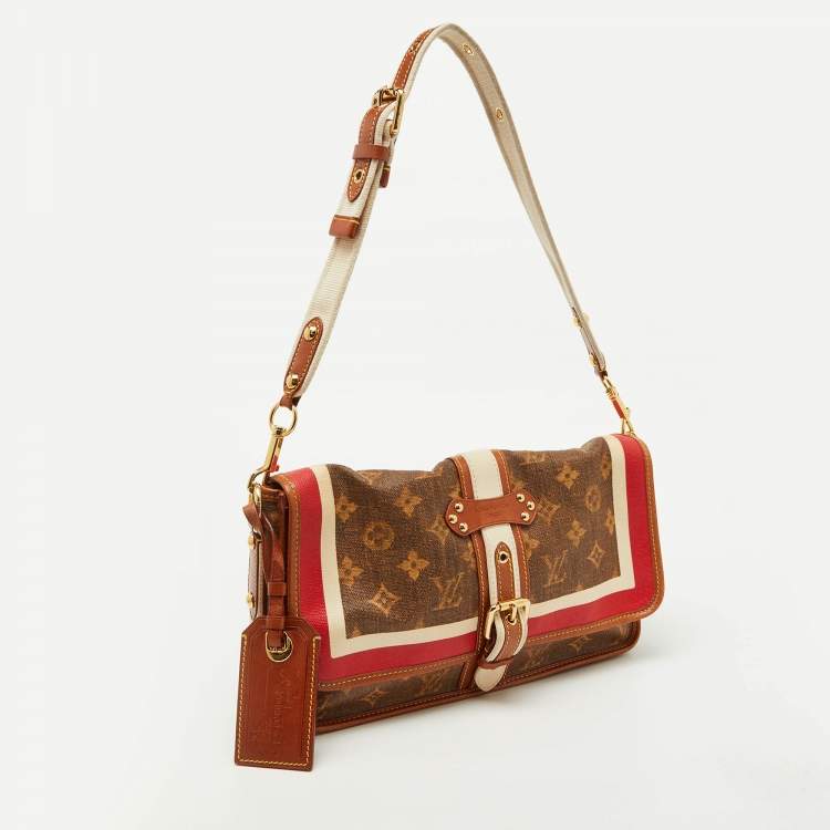 Pre Owned Louis Vuitton Multi Canvas Tissue Porte Rayures Clutch Bag