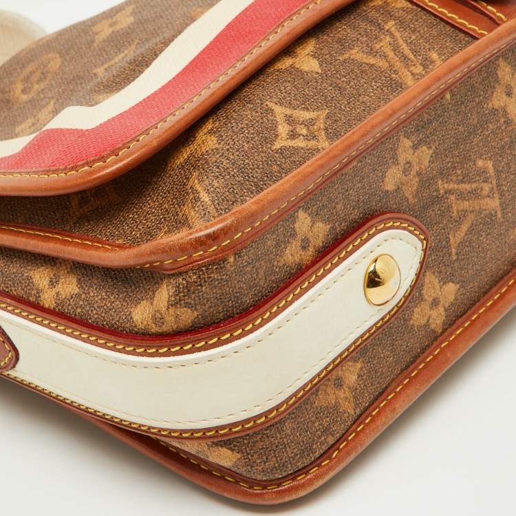 Pre Owned Louis Vuitton Multi Canvas Tissue Porte Rayures Clutch Bag