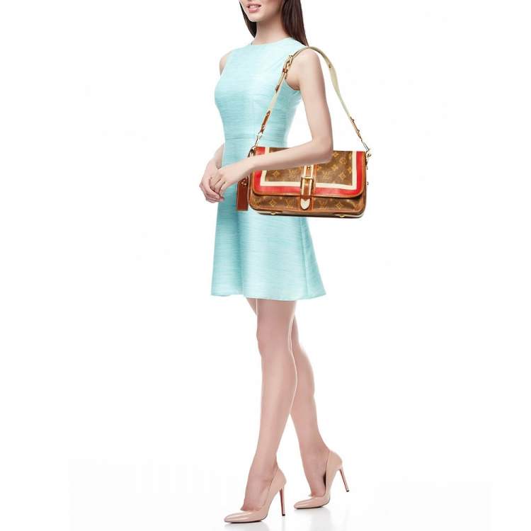 Pre Owned Louis Vuitton Multi Canvas Tissue Porte Rayures Clutch Bag