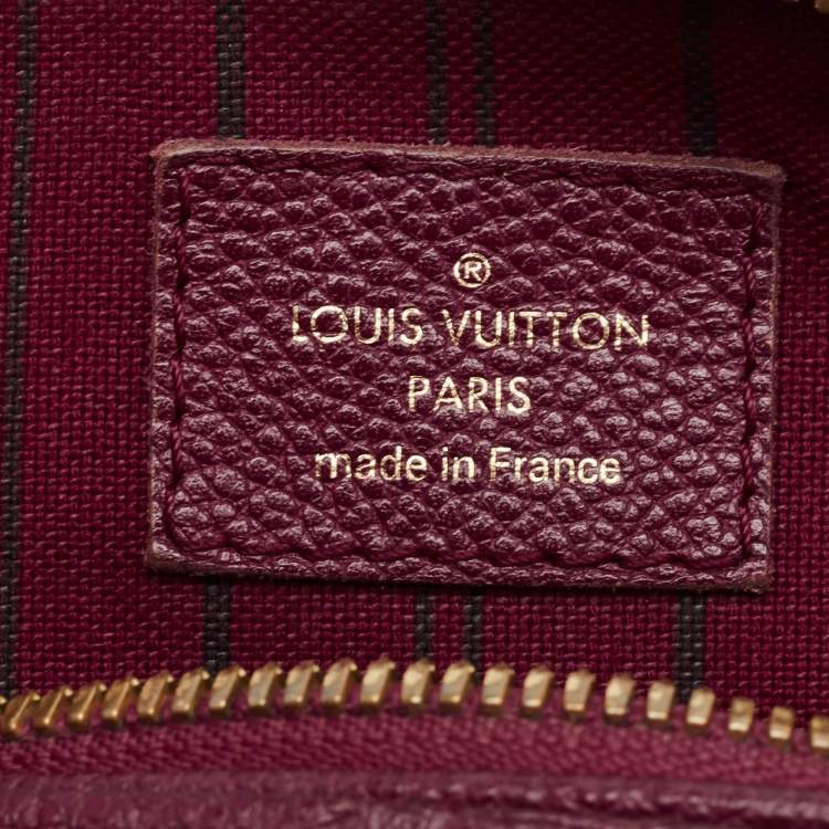 Pre Owned Louis Vuitton Aurore Monogram Empreinte Leather Speedy Bandouliere 25 Bag