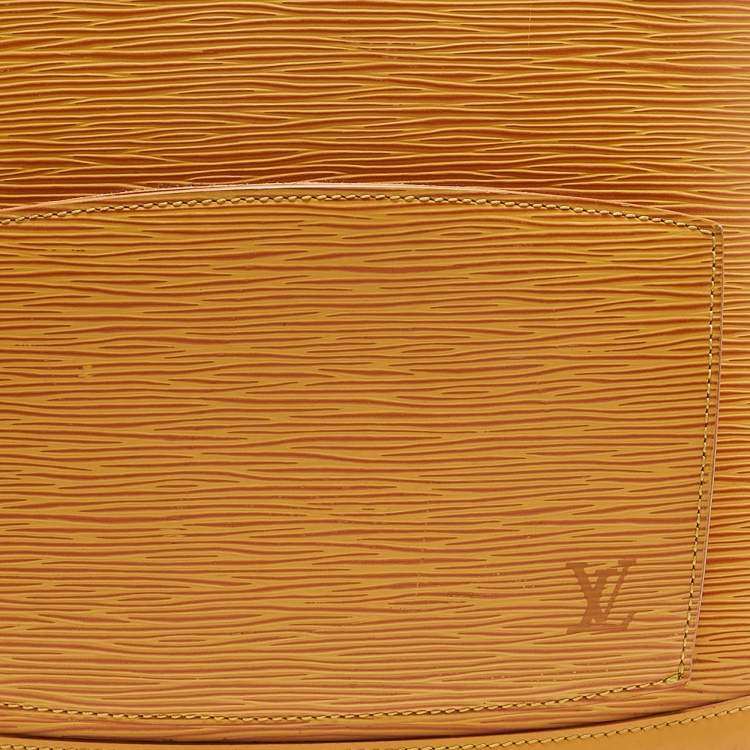 Pre Owned Louis Vuitton Tassil Yellow Epi Leather Gobelins Backpack Bag