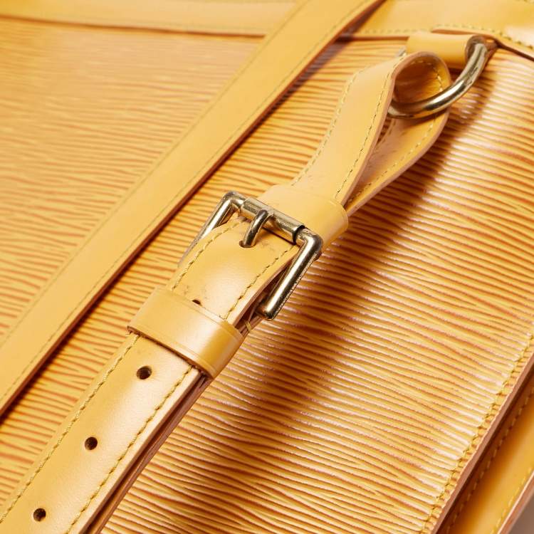 Pre Owned Louis Vuitton Tassil Yellow Epi Leather Gobelins Backpack Bag
