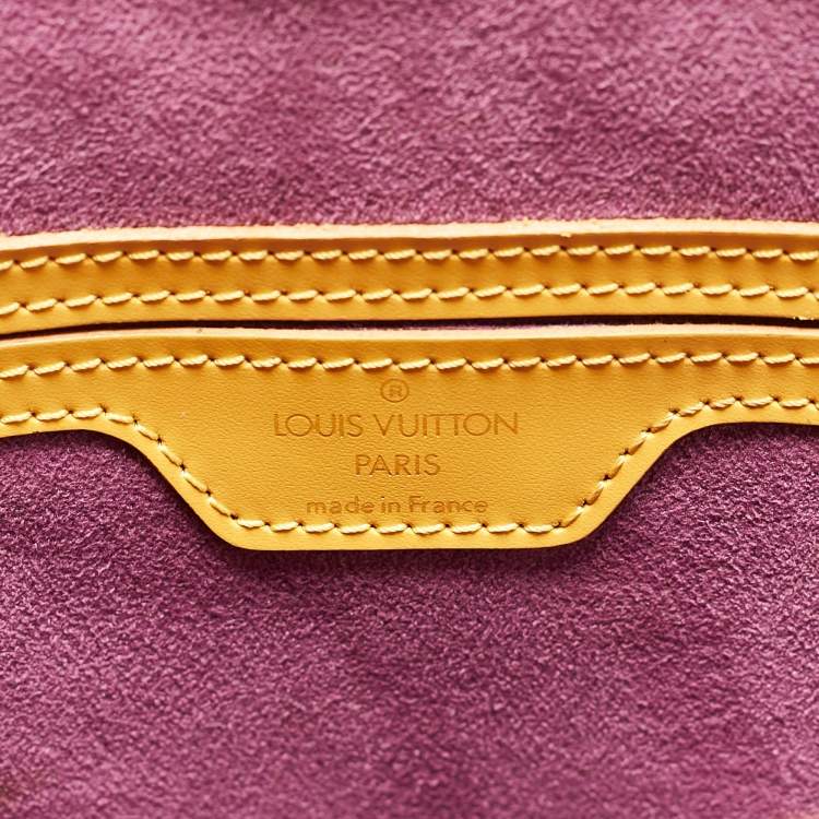 Pre Owned Louis Vuitton Tassil Yellow Epi Leather Gobelins Backpack Bag