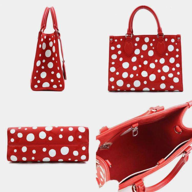 Pre Owned Louis Vuitton Monogram Empreinte Yayoi Kusama OnTheGo PM Shoulder Bag