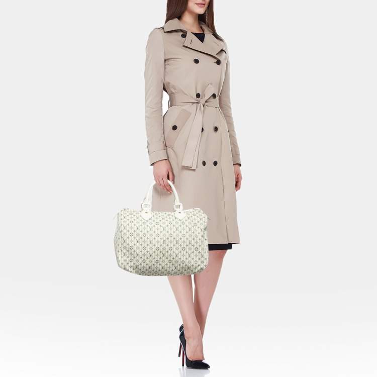 مملوكة مسبقًا Louis Vuitton Blue/White Monogram Mini Lin Croisette Speedy 30 Bag