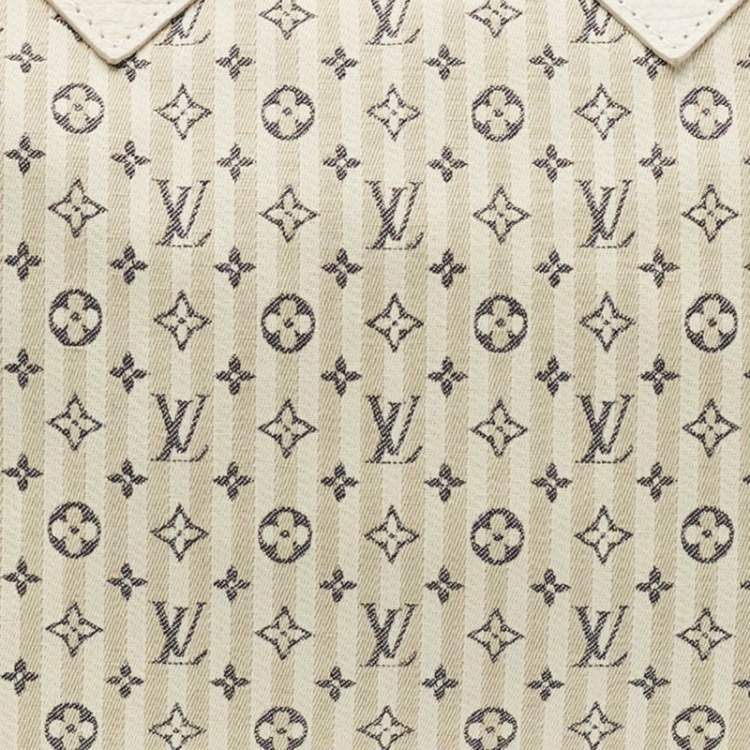 مملوكة مسبقًا Louis Vuitton Blue/White Monogram Mini Lin Croisette Speedy 30 Bag