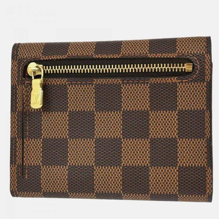 Pre Owned Louis Vuitton Brown Damier Canvas Wallet
