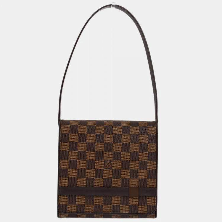Pre Owned Louis Vuitton Brown Damier Ebene Canvas Tribeca Mini Handbag