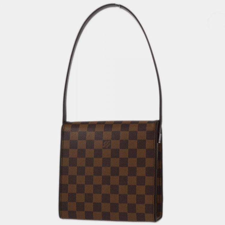 Pre Owned Louis Vuitton Brown Damier Ebene Canvas Tribeca Mini Handbag