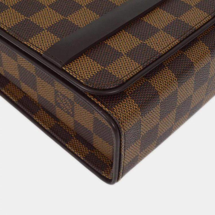 Pre Owned Louis Vuitton Brown Damier Ebene Canvas Tribeca Mini Handbag