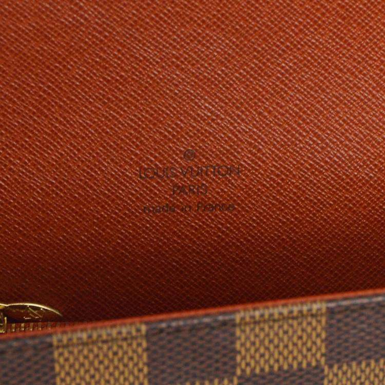 Pre Owned Louis Vuitton Brown Damier Ebene Canvas Tribeca Mini Handbag