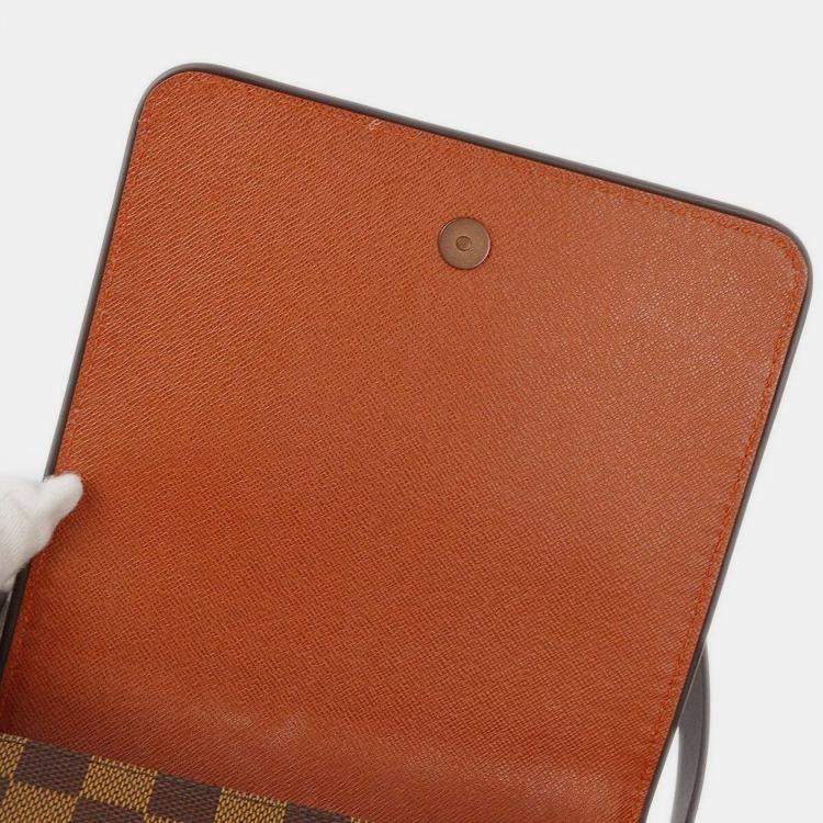 Pre Owned Louis Vuitton Brown Damier Ebene Canvas Tribeca Mini Handbag