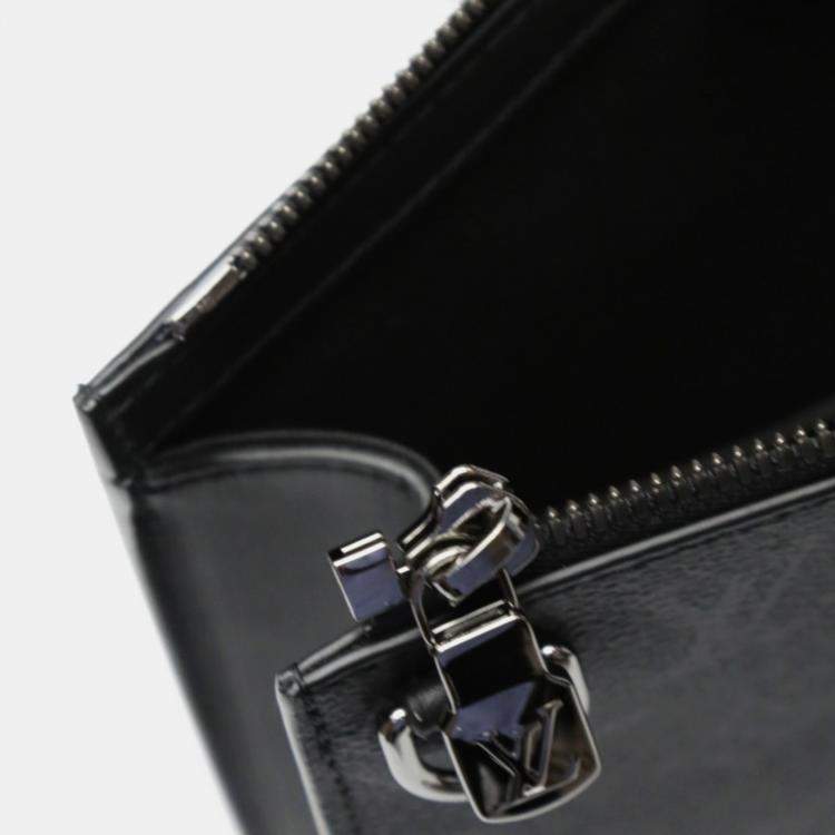 Pre Owned Louis Vuitton Black Monogram Eclipse Sac Plat Tote Bag