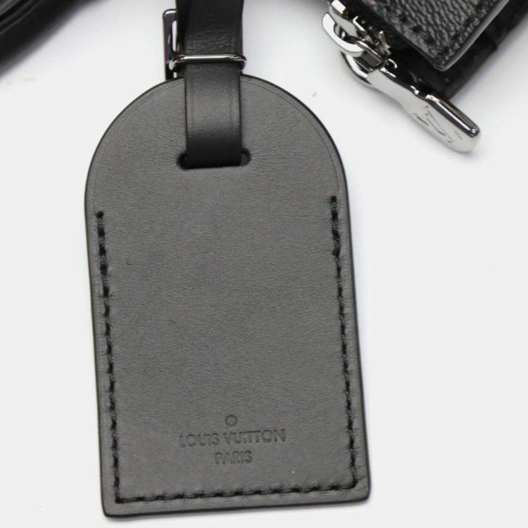 Pre Owned Louis Vuitton Black Monogram Eclipse Sac Plat Tote Bag