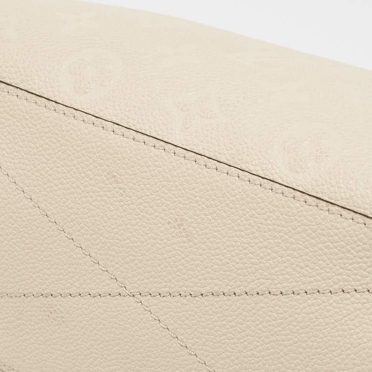 Pre Owned Louis Vuitton Creme Empreinte Leather Montaigne BB Bag