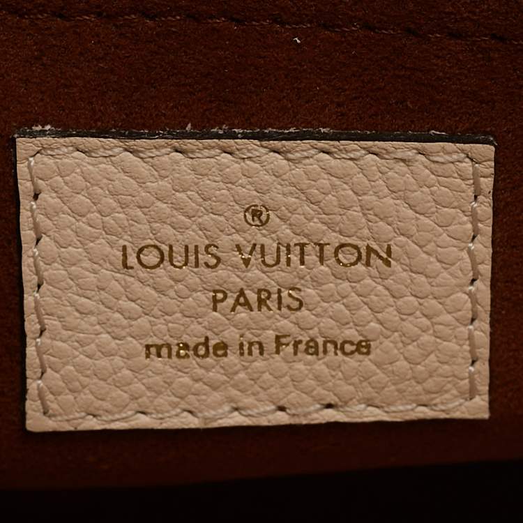Pre Owned Louis Vuitton Creme Empreinte Leather Montaigne BB Bag
