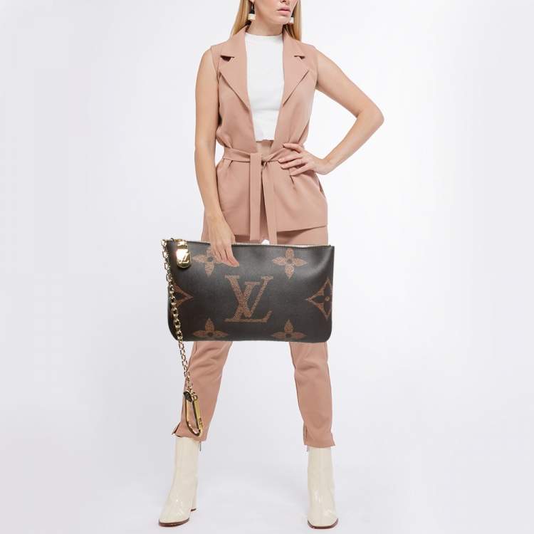 Pre Owned Louis Vuitton Monogram Giant Canvas Pochette Cles XL
