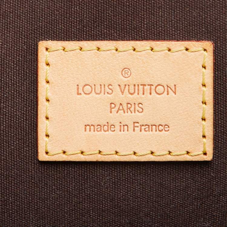 Pre Owned Louis Vuitton Amarante Monogram Vernis Alma GM Bag