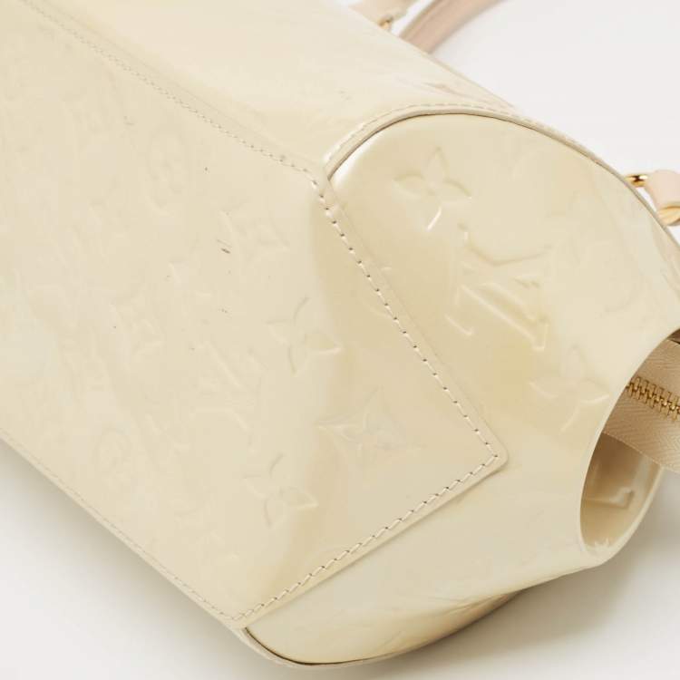 Pre Owned Louis Vuitton Perle Monogram Vernis Sherwood PM Bag w/ Sarah Wallet
