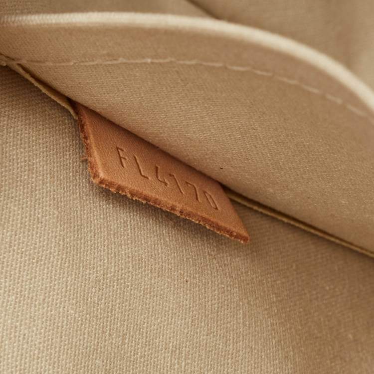 Pre Owned Louis Vuitton Perle Monogram Vernis Sherwood PM Bag w/ Sarah Wallet
