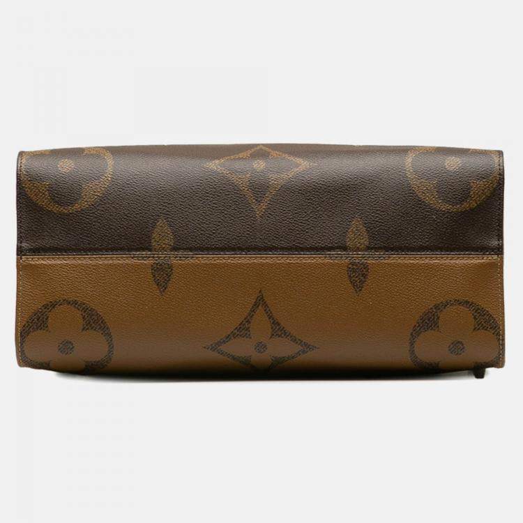 Pre Owned Louis Vuitton Brown  Canvas OnTheGo MM Handbag