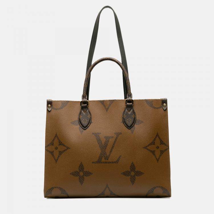 Pre Owned Louis Vuitton Brown  Canvas OnTheGo MM Handbag