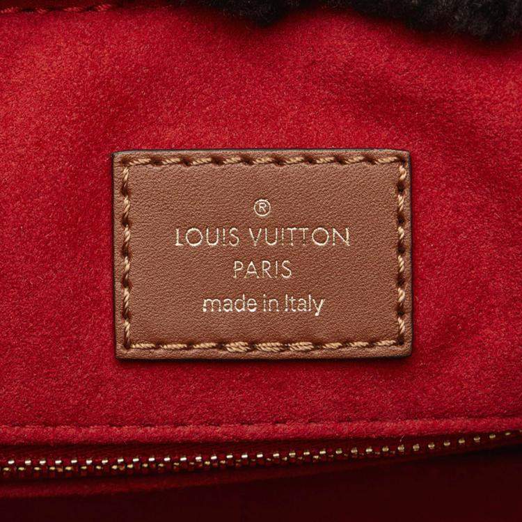 Pre Owned Louis Vuitton Brown Monogram Teddy OnTheGo GM Tote Bag