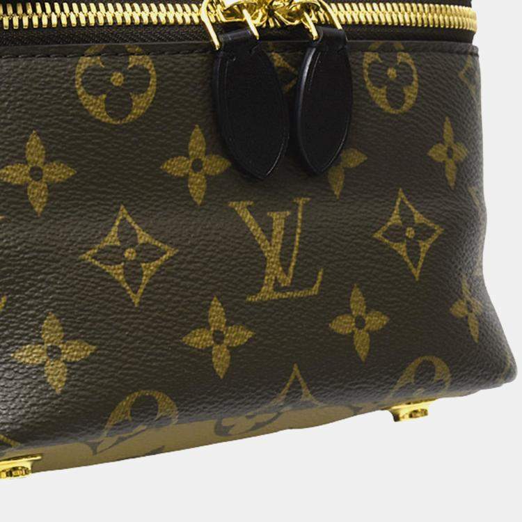 Pre Owned Louis Vuitton Brown Canvas Monogram Reverse Vanity PM Handbag