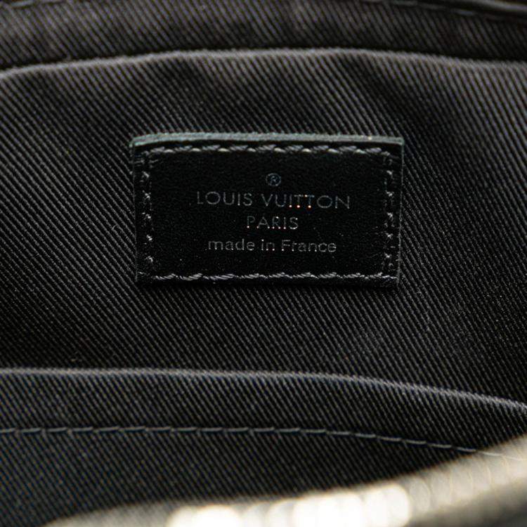 Pre Owned Louis Vuitton Black Canvas Trio Messenger Bag