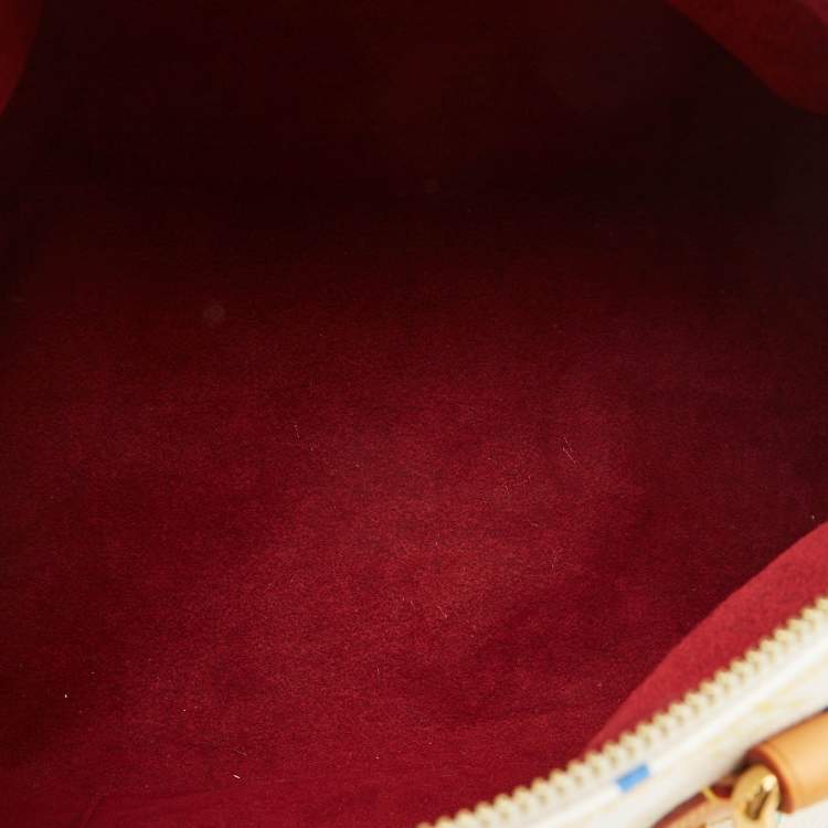 Pre Owned Louis Vuitton White Monogram Multicolore Canvas Speedy 30 Bag